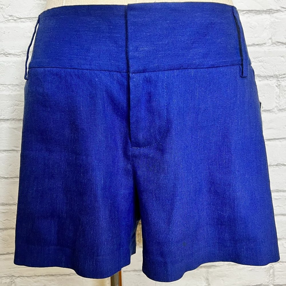 Alice + Olivia Blue Bermuda Shorts Tailored Elegance